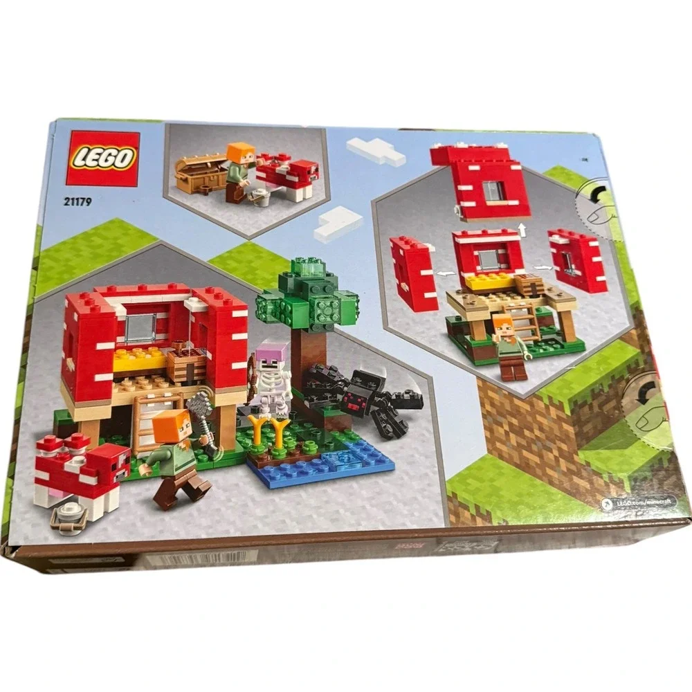 NIB LEGO Minecraft The Mushroom House 21179 Building Toy Set  NEW SEALED Retired